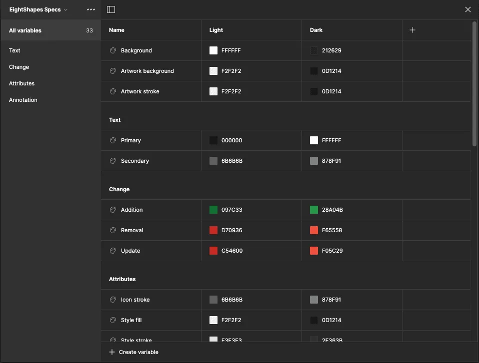 Color format settings